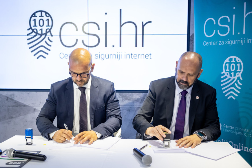 CARNET i Centar za nestalu i zlostavljanu djecu potpisali sporazum o suradnji na stvaranju sigurnijeg online okruženja za djecu i mlade