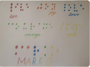 Poruke na Braillevom pismu